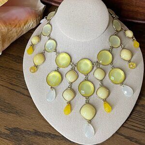 Yellow Statement Necklace